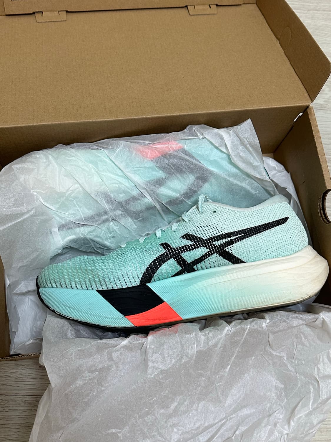 [270] 아식스 메타스피드 엣지 파리 일루미네이트 민트 블랙 상품이미지7