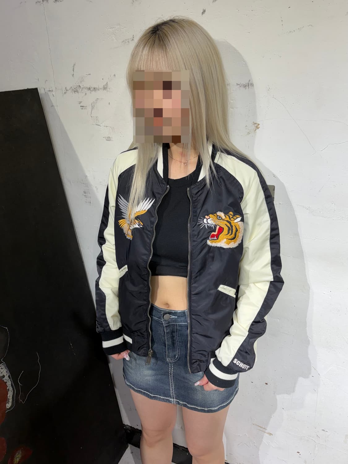 Schoot 쇼트 오리엔탈 자수 스카잔 빈티지 스카쟌 S 상품이미지4