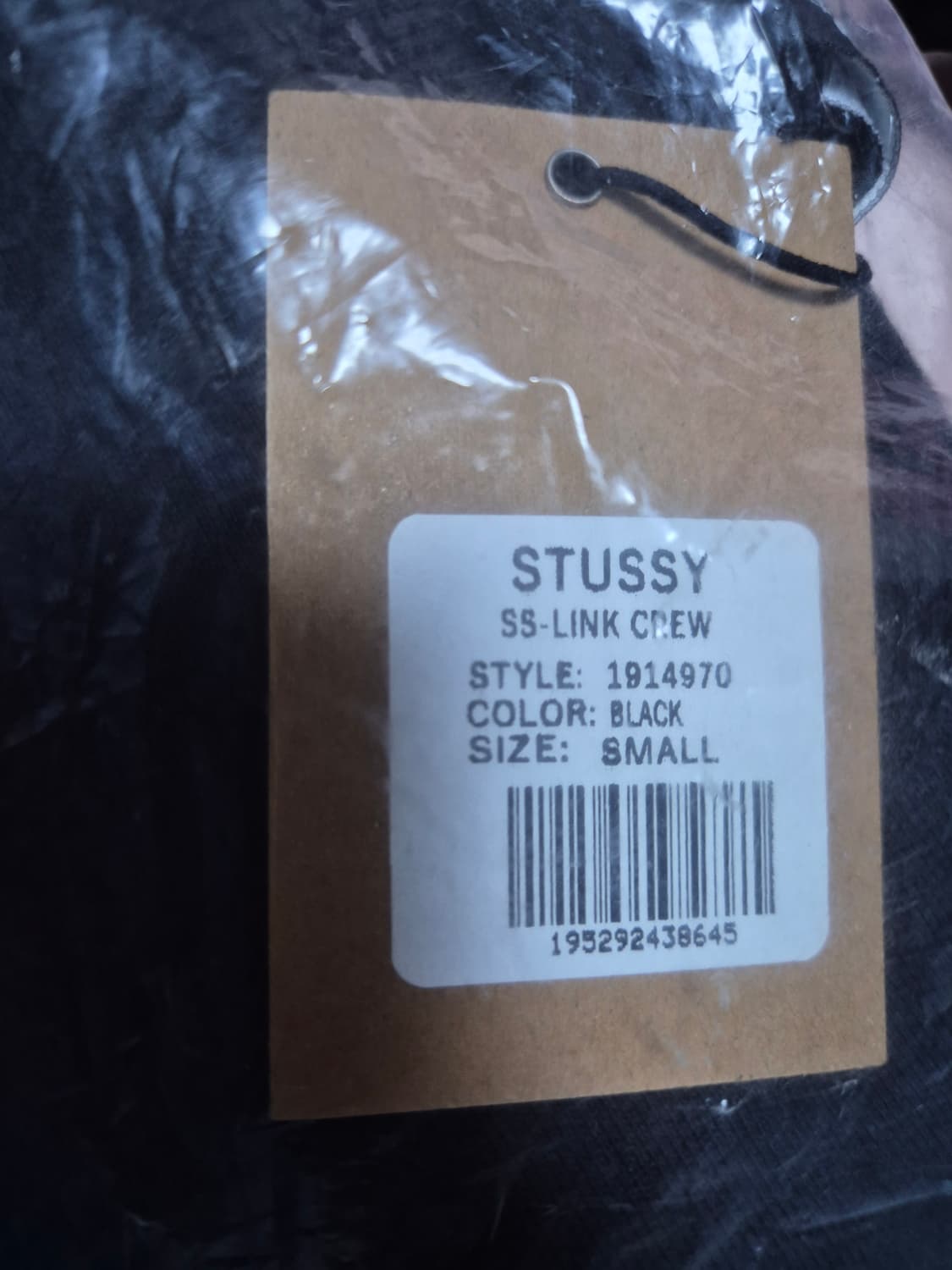 (새상품) 스투시 SS 링크 크루 블랙 상품이미지4