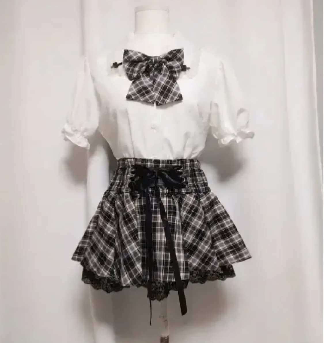 빈티지코디세트달천대장y2k히메갸루헤이세이긱시크프레피캉캉스커트레이스프릴자켓 상품이미지2