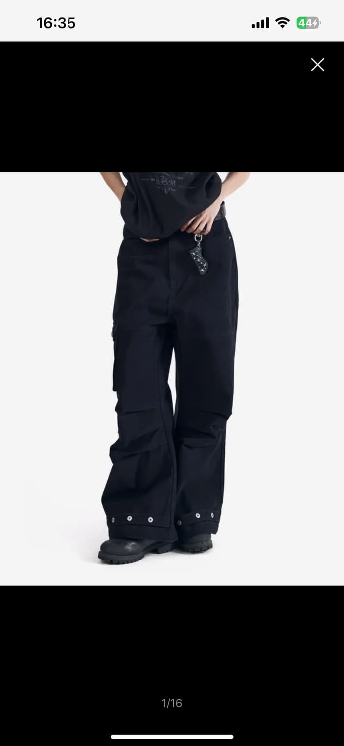 아캄 Cowboy Chaps Cotton Pants (Black) 상품이미지1