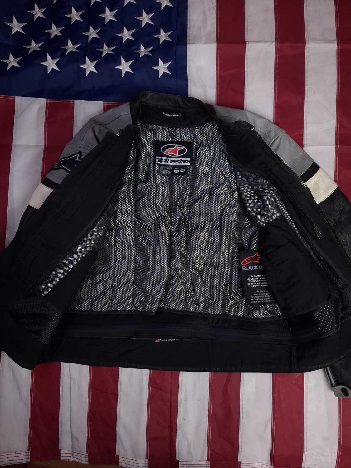 오리지날 알파인스타 리얼레더 레이싱 라이더자켓 상품이미지9