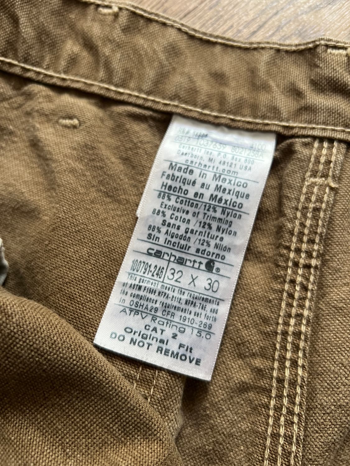 [32]칼하트FR USA 빈티지 리페어 브라운 카펜터 워크 팬츠 상품이미지7