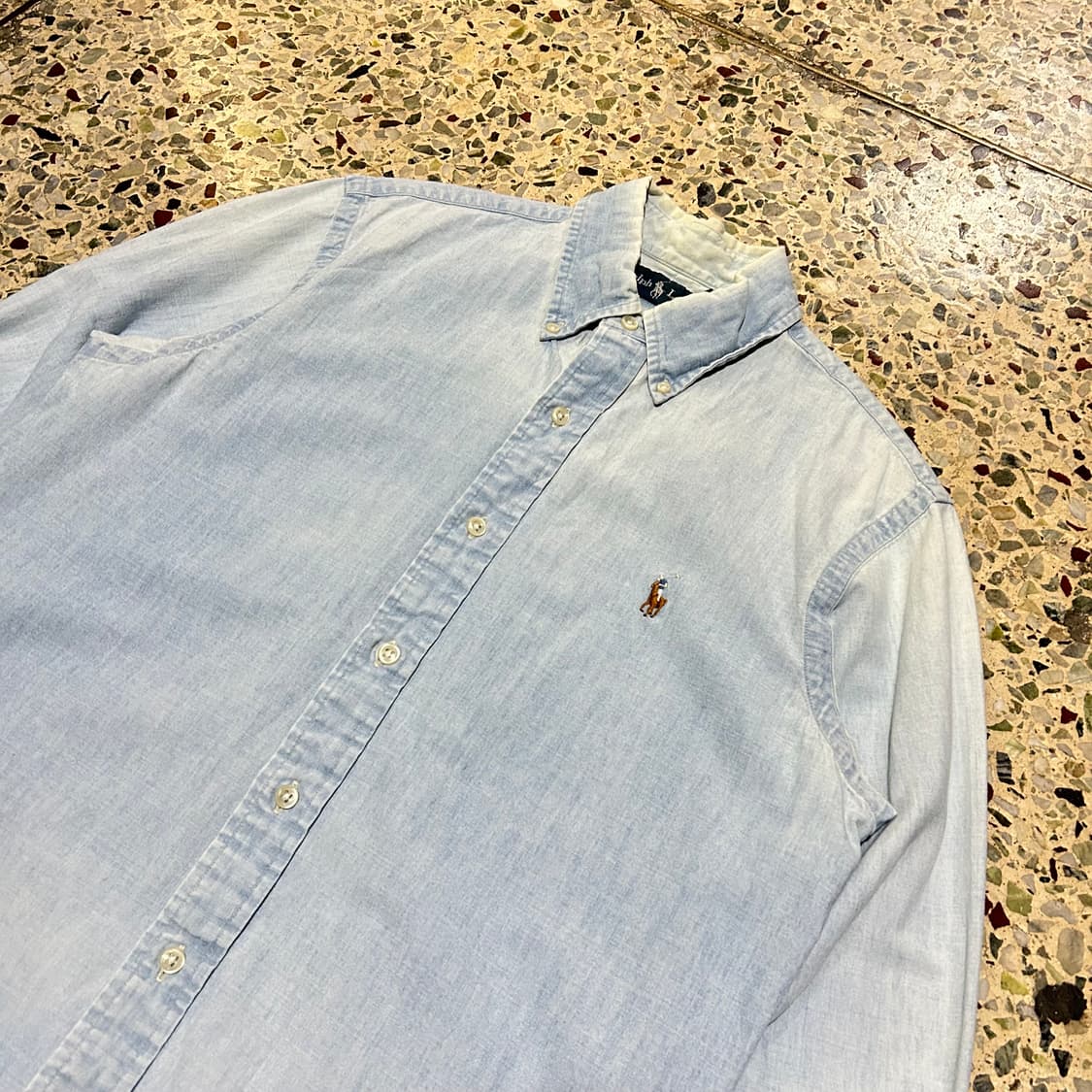 폴로 랄프로렌(POLO RalphLauren)데님 샴브레이 셔츠 상품이미지2