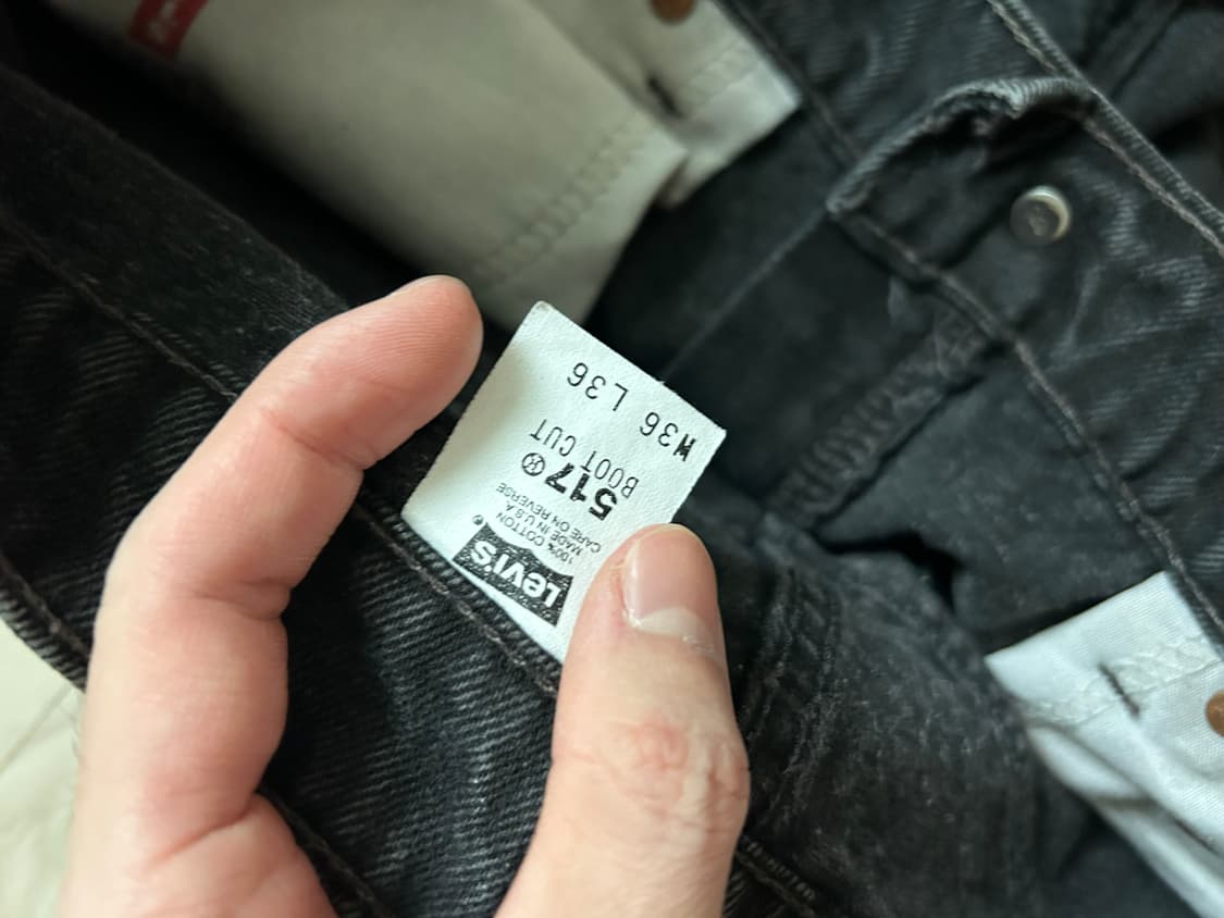 빈티지 리바이스 517 90s 흑청 usa 상품이미지3