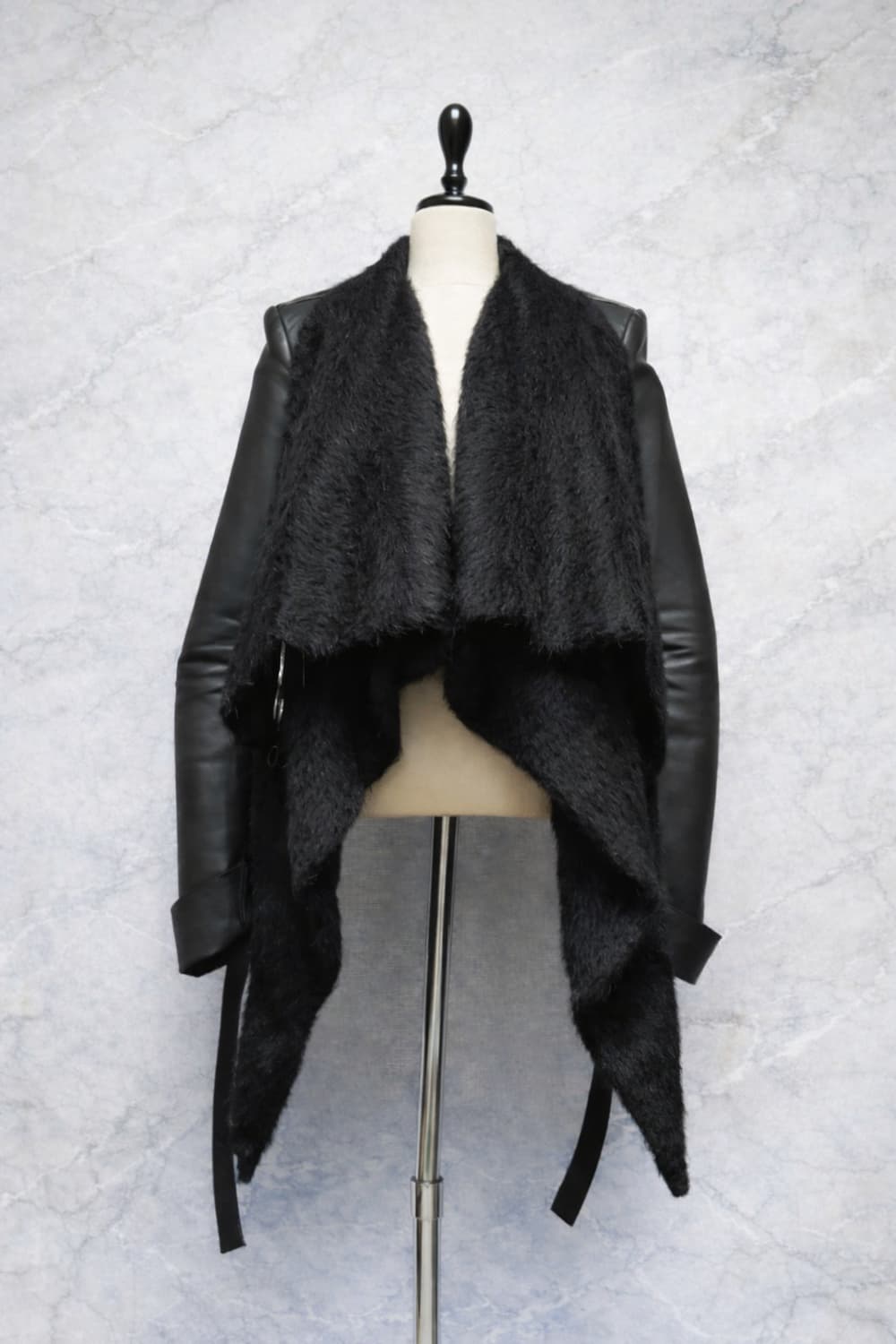 가레스퓨 가죽 자켓 / 양가죽 알파카 모헤어 / 38 (55~55반) 상품이미지4