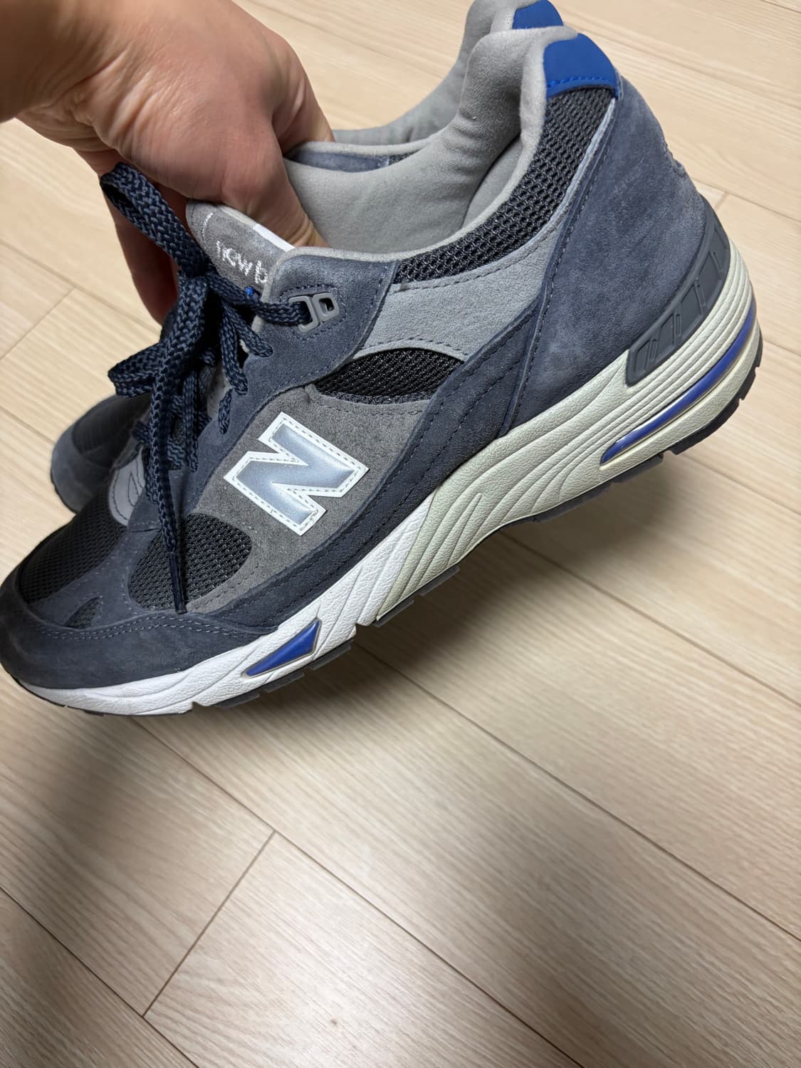 뉴발991 그레이 블루 남성 스니커즈 상품이미지5