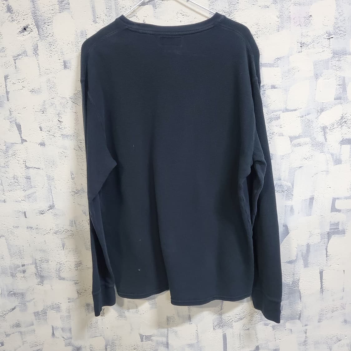 폴로 랄프로렌 긴팔 와플 티셔츠 블랙  상품이미지2