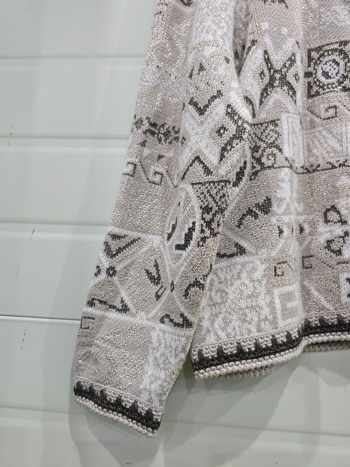 [룸비니] 일본 빈티지 패턴 울 가디건 상품이미지6