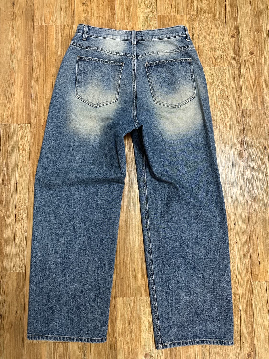 와이드 워싱 데님 팬츠  상품이미지2