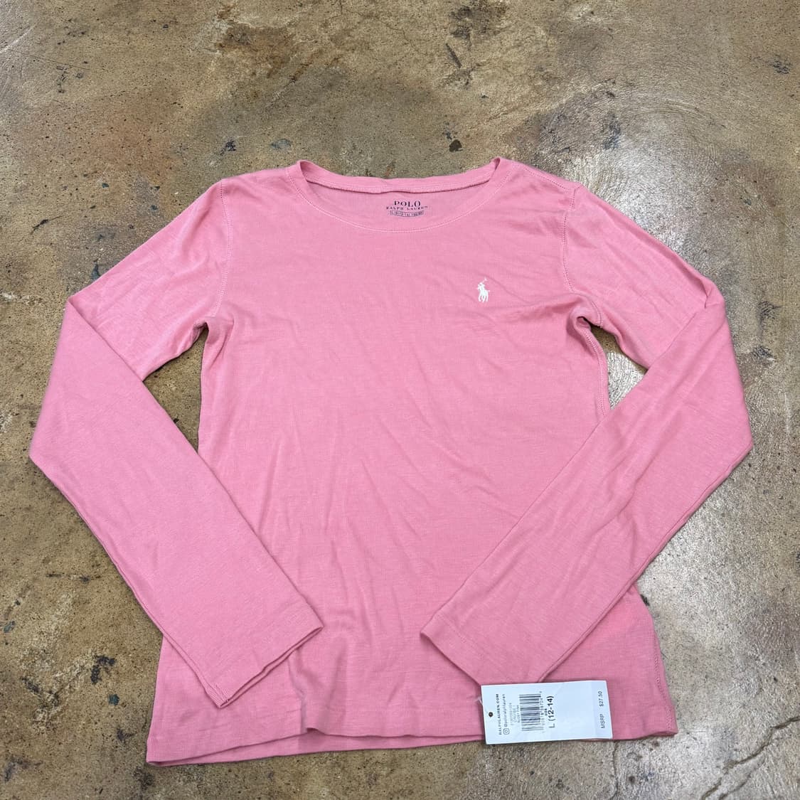 폴로 랄프로렌 딸기우유 핑크 긴팔티  상품이미지2
