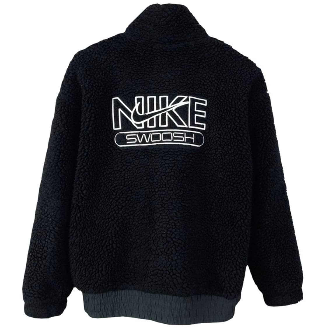 [나이키] 빅로고 오버핏 쉐르파 플리스 자켓 블랙 M19598 상품이미지3
