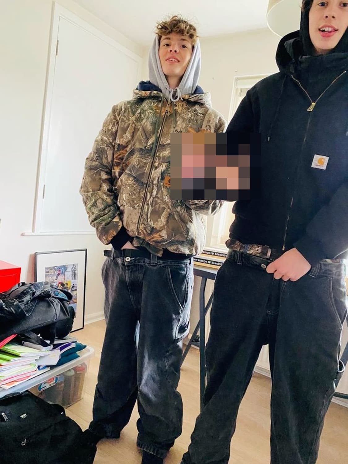 빈티지 칼하트 블랙 싱글니 카펜터 팬츠 B11BLK 상품이미지1