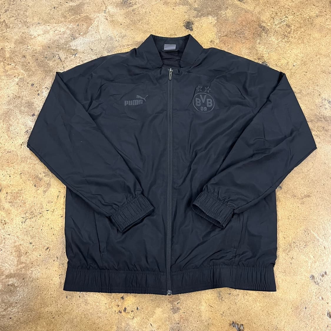 [정품/M] 푸마 BVB 블랙 트레이닝 바람막이 자켓 b18 상품이미지2