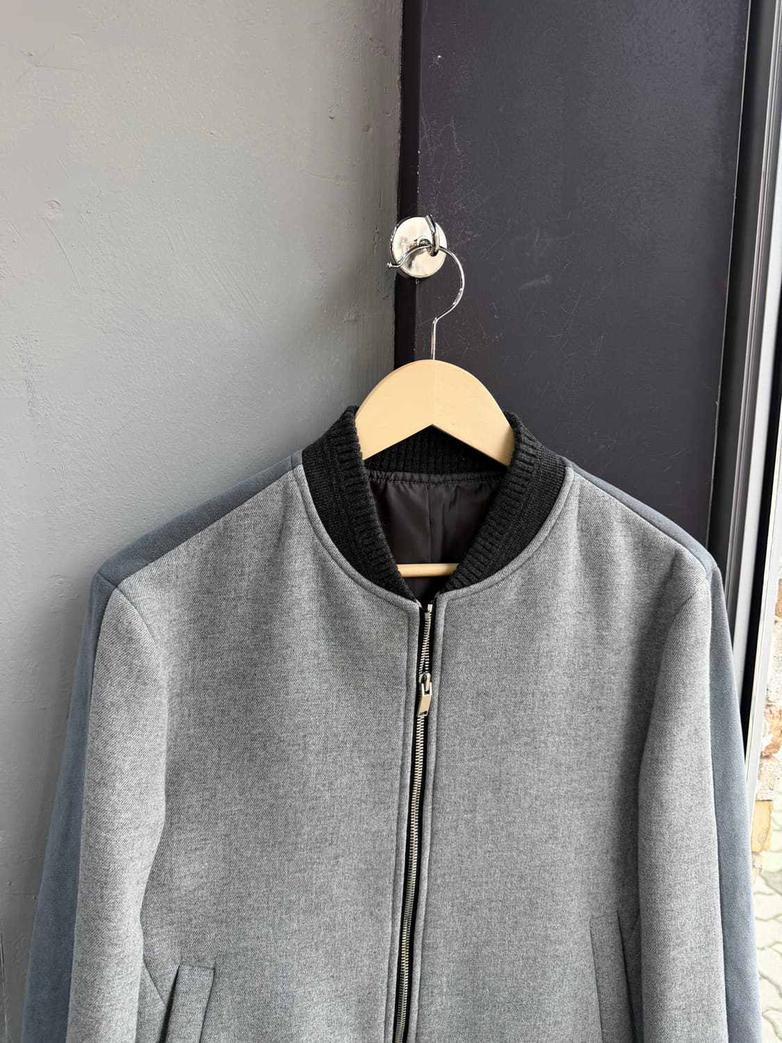 95/ 시스템옴므 투톤 스웨이드 블랜딩 집업 상품이미지3