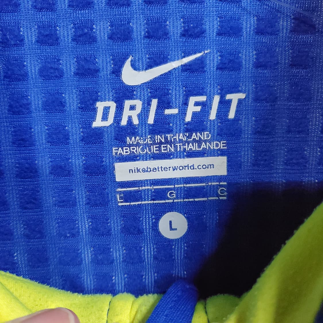 나이키  스우시 드라이핏 블루  져지  상품이미지5