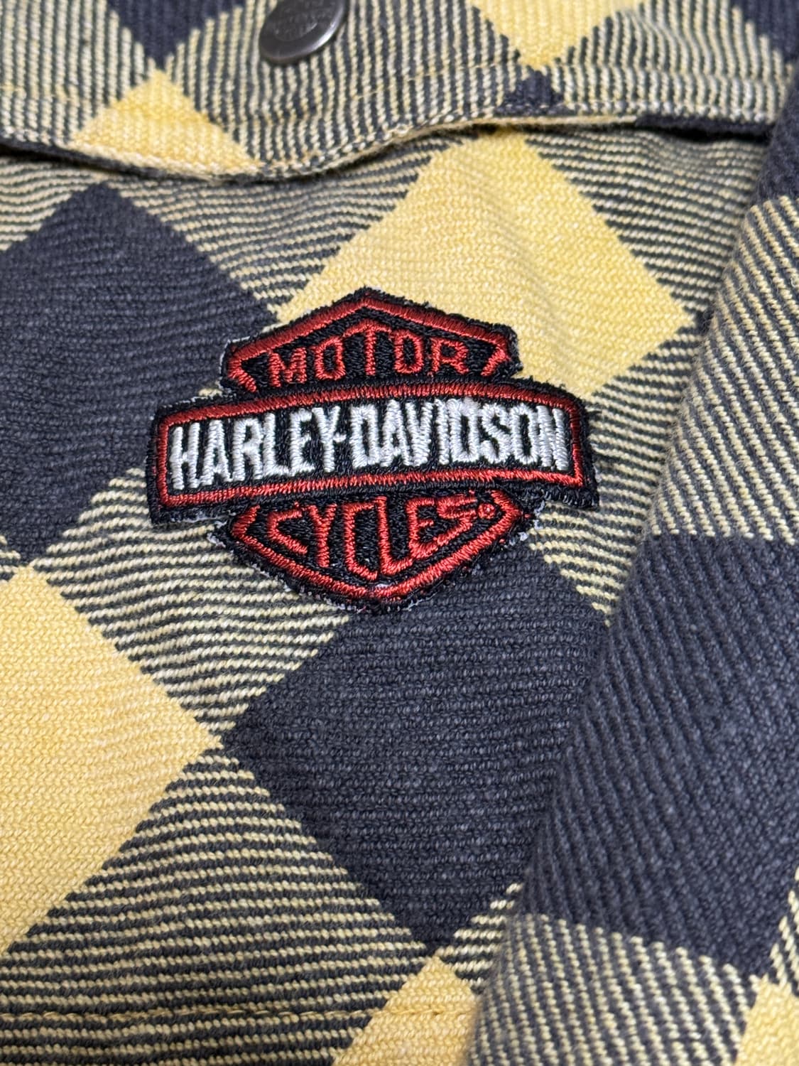 할리 데이비슨(Harley-Davidson)헤비 코튼 체크 워크 셔츠 상품이미지2