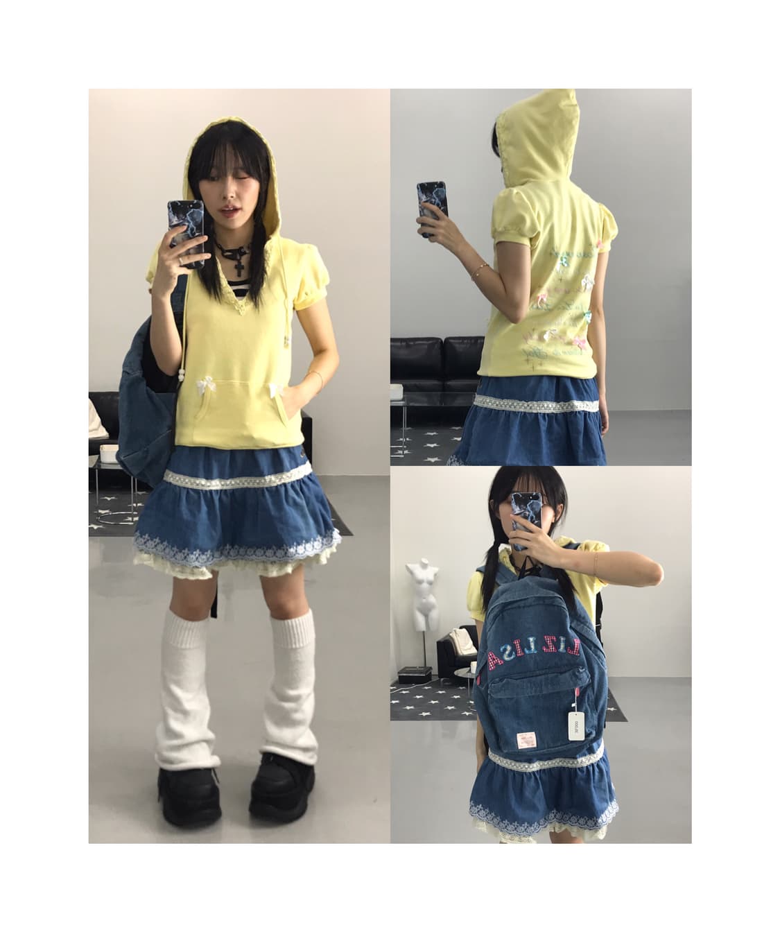 ‘Liz Lisa’ 노랑이 포켓걸 코디셋(4pc) 상품이미지1