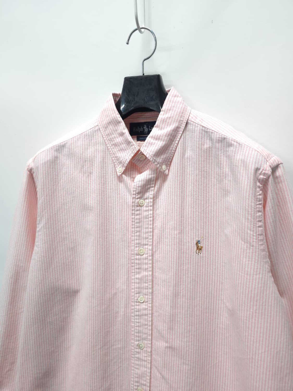 폴로 랄프로렌 00's 남성 핑크 스트라이프 옥스퍼드 셔츠(105) 상품이미지2