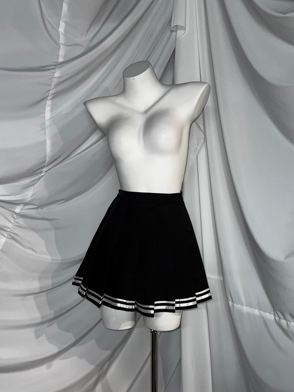 리즈리사 플레이보이 나나펑크 십자가 해골 딱붙 스터드 코디세트  상품이미지2