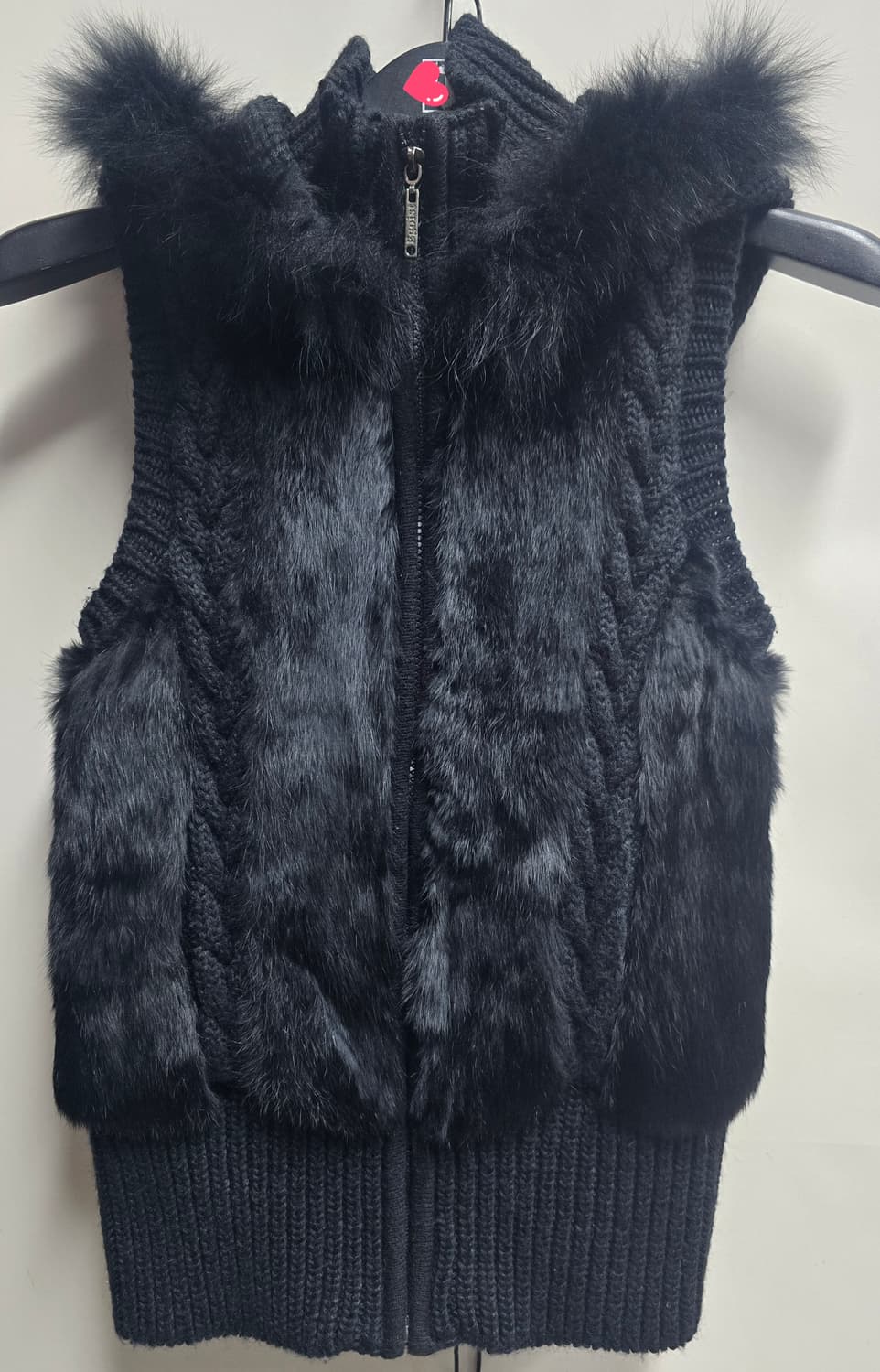 에고이스트 모피 퍼 후드 조끼 66 상품이미지1