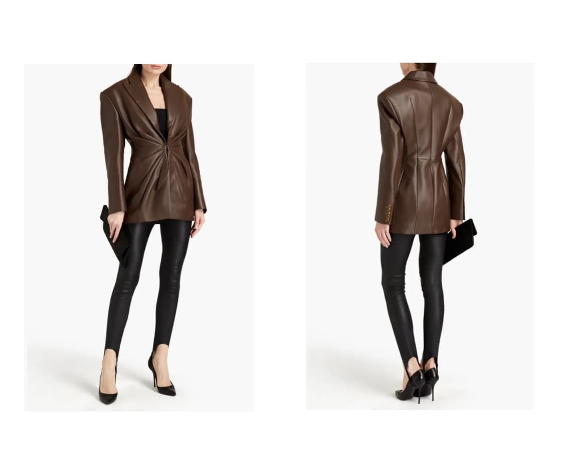 (정품)발망 브라운 가죽 자켓 34사이즈 44사이즈 상품이미지10