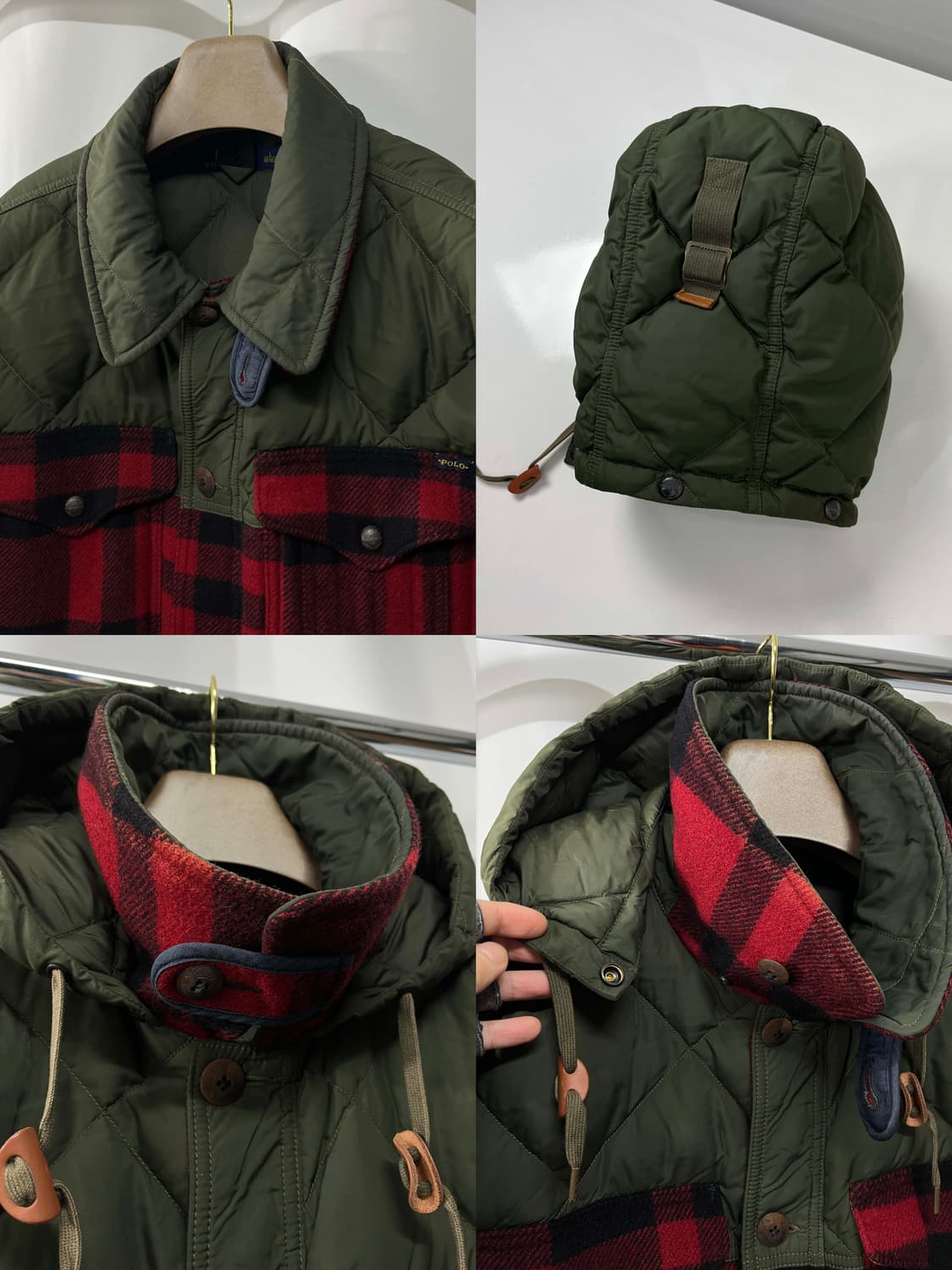 폴로 랄프로렌 말라드덕 버팔로 매키노 울헌팅 필드 퀼티드 다운자켓 상품이미지5