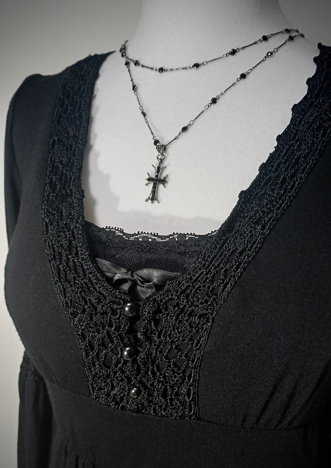 고딕 고스 원피스 코디 세트 상품이미지3