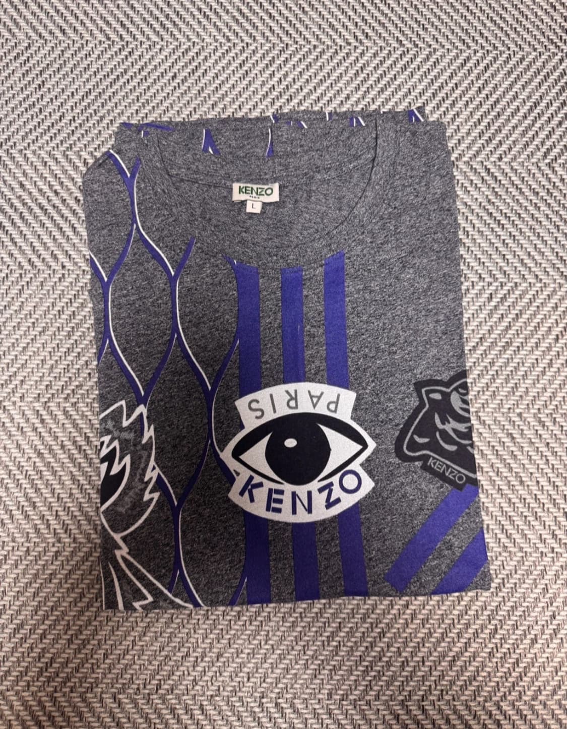 명품의류) 겐조 멀티로고 반팔티 L (상태좋음) 상품이미지1