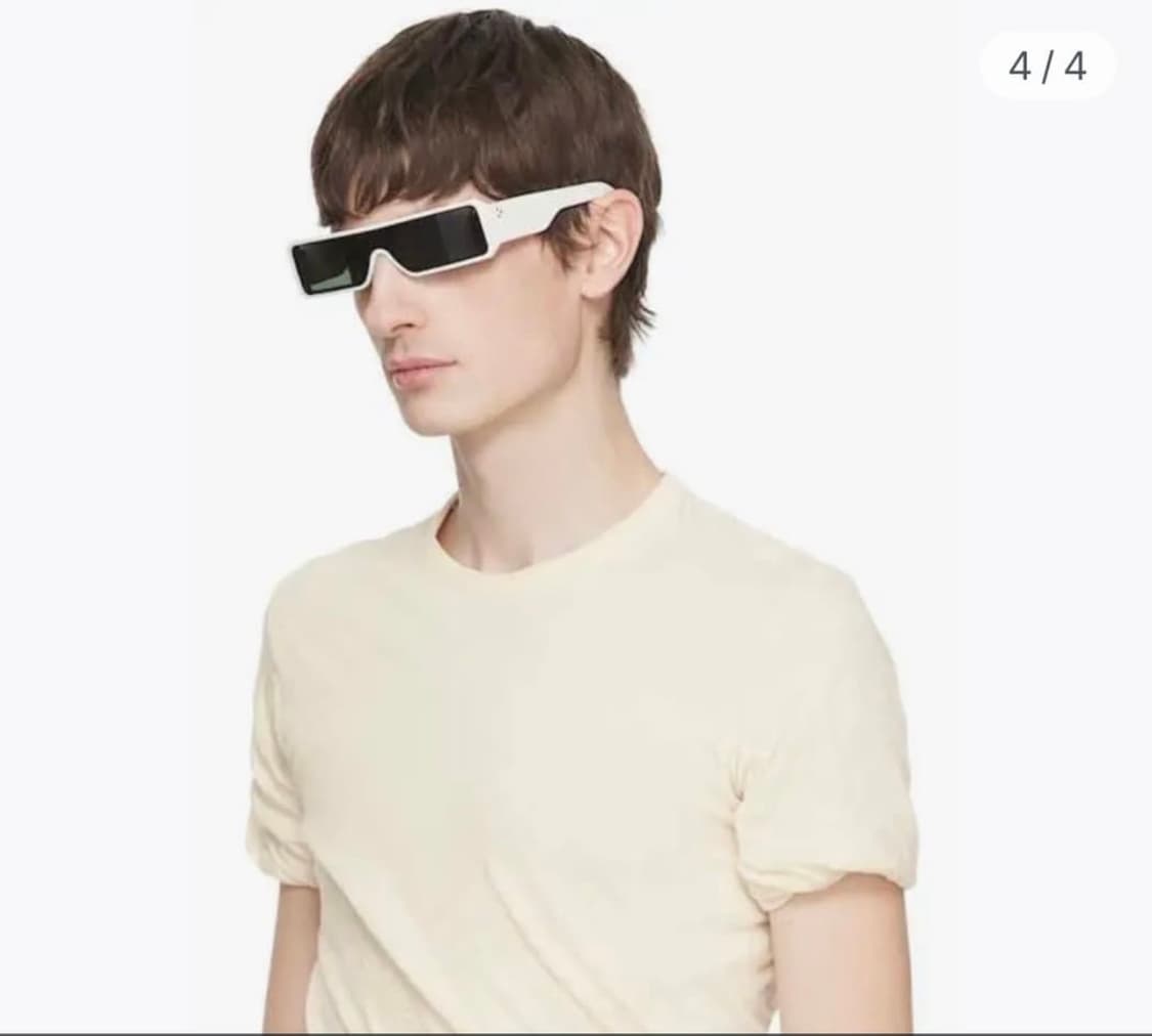 (OS) Rick Owens 릭오웬스 Geth 게스 선글라스 화이트 상품이미지6