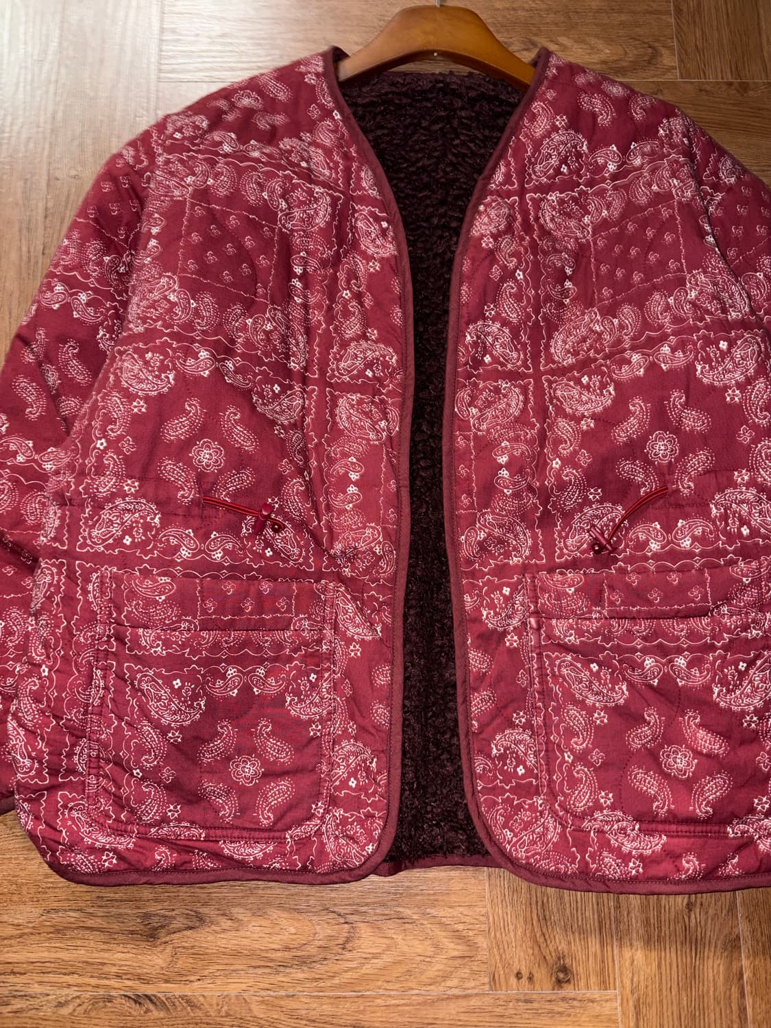 버커루 페이즐리 양털 퀄팅자켓 상품이미지5