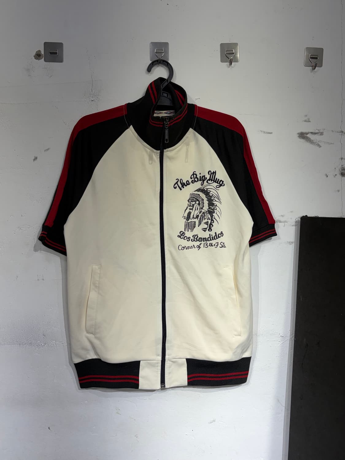 JPN 일본 빈티지 오리엔탈 프린팅 반팔 져지 자켓 M 상품이미지9