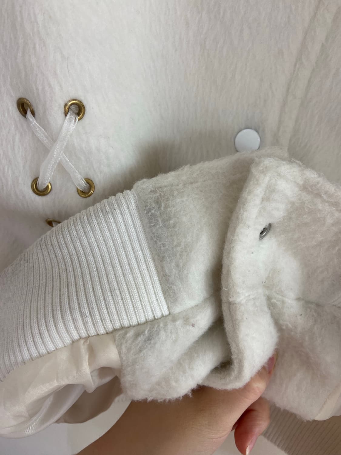 앙크루즈 Ankrouge 세일러코트 우사기 크로스백 숏코트 아일렛 상품이미지5