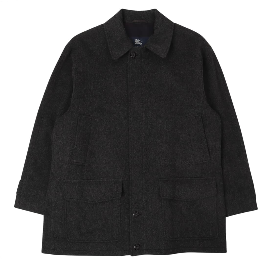버버리 챠콜 usa메이드 싱글 울 코트 상품이미지1