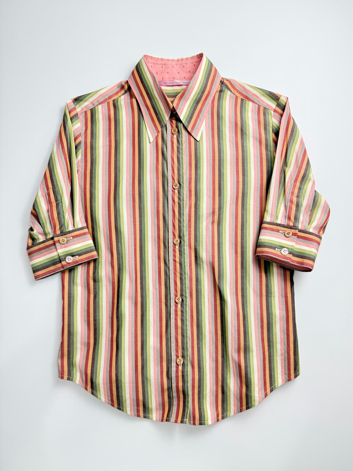 빈티지 Paul Smith 스트라이프 반팔 셔츠 상품이미지1