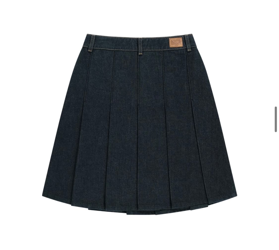 마리떼 프랑소와 저버 데님 플리츠 미디 스커트 s 상품이미지2