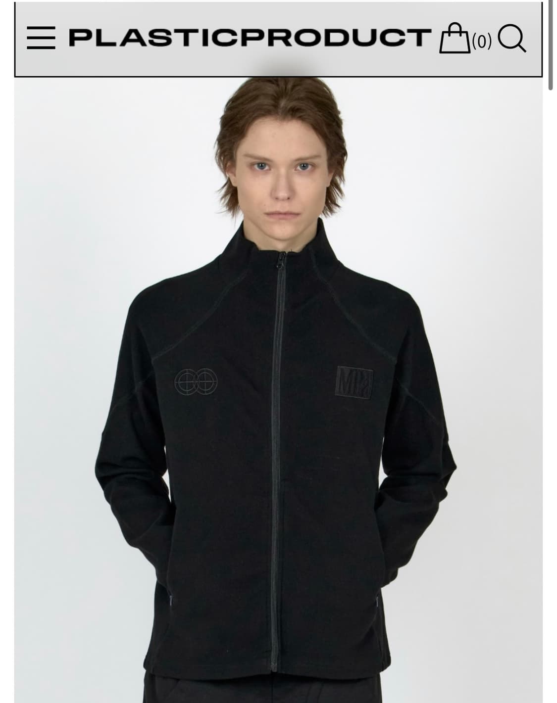 MPa RIBBED ZIP JACKET (BLACK)  상품이미지1
