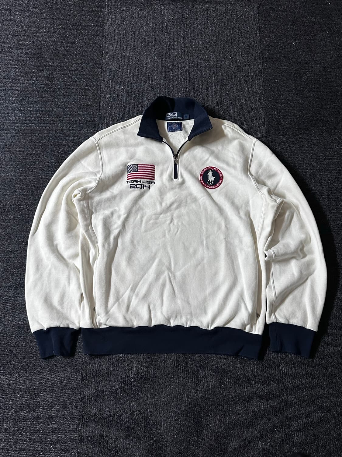 Polo 폴로 랄프로렌 성조기 2014 올림픽 팀USA 하프 반집업 상품이미지1