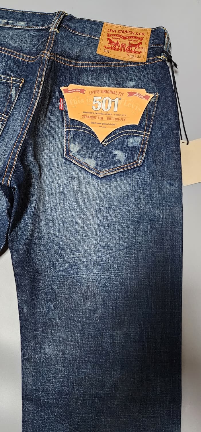 미착용_리바이스 501 셀비지 페인팅 (W30) levis 상품이미지9