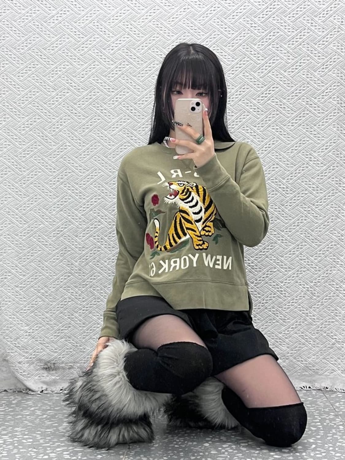 폴로 랄프로렌 올드스쿨 펑크 타이거 자수 맨투맨 XS C10536 상품이미지1