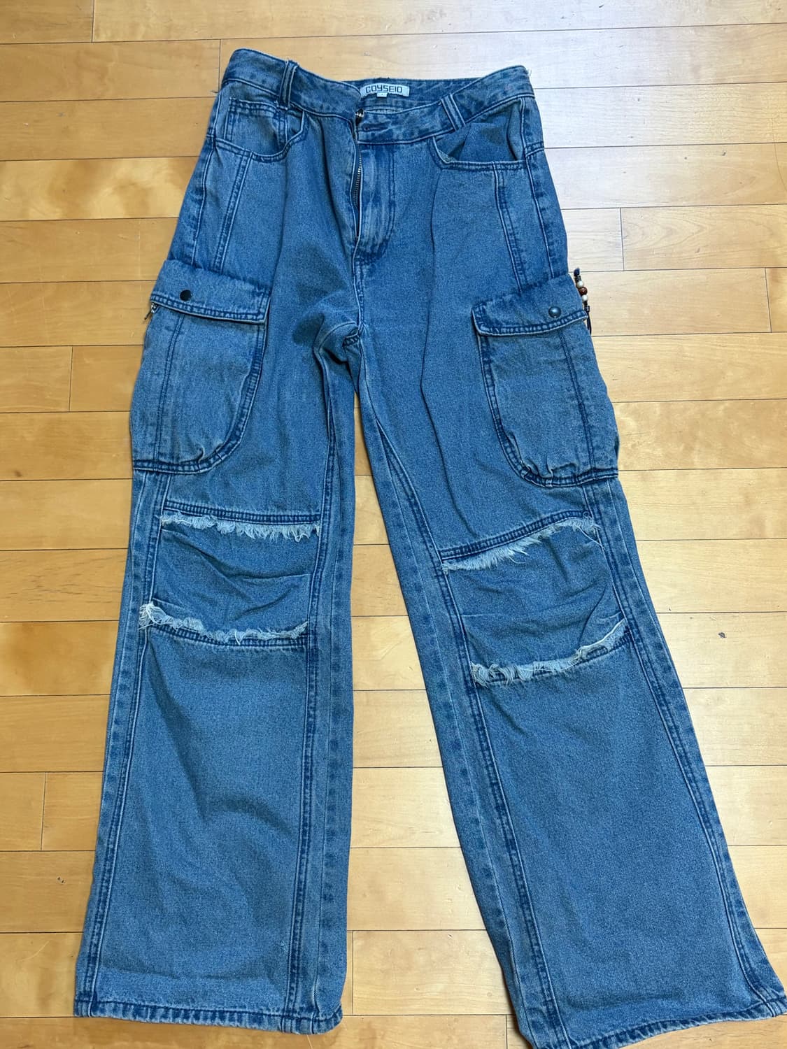 코이세이오 라운드 포켓 데님 블루 상품이미지1