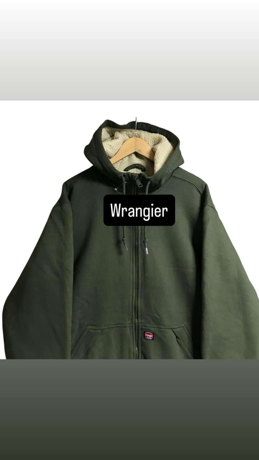 랭글러 써멀 카키 후드집업 자켓점퍼 상품이미지1