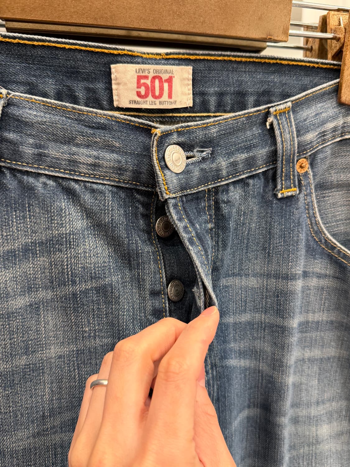 Levis 리바이스 501 데님 팬츠 (35inch) 상품이미지4