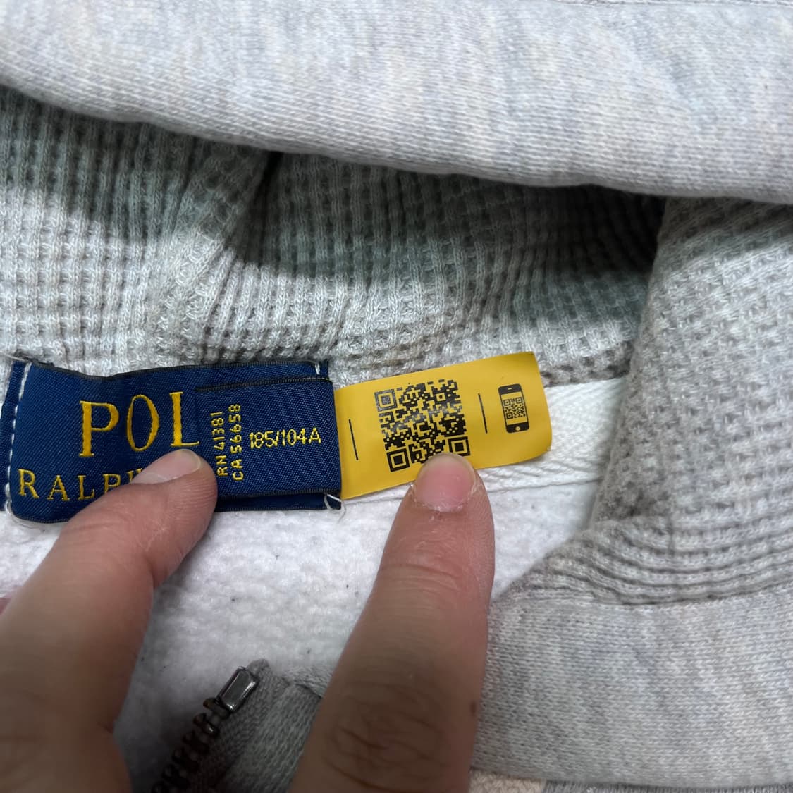 105 폴로 랄프로렌 신형라벨 와플 후드집업 상품이미지3