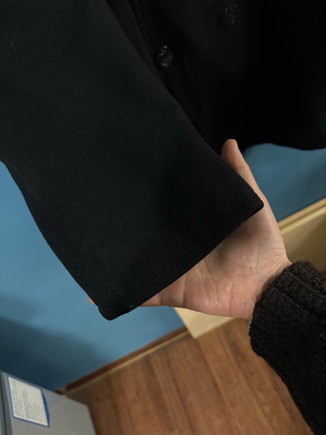 90's USN 6 Button Pea overcoat. 상품이미지5