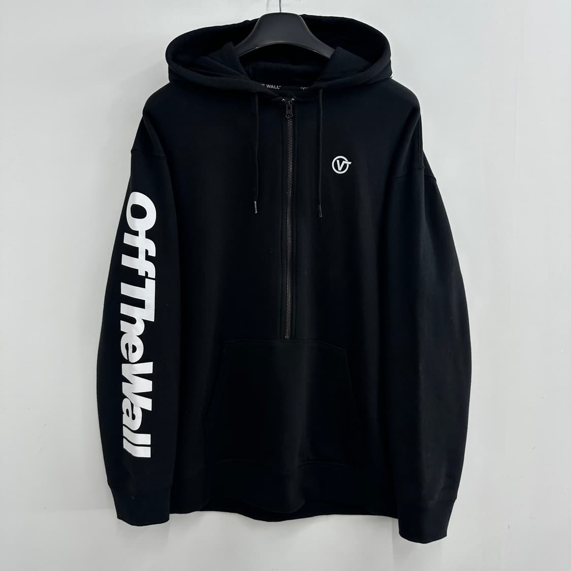 100 반스 남자 루즈핏 반집업 후드티 상품이미지1