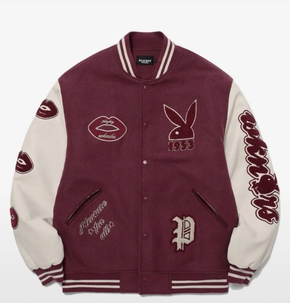 위캔더스 플레이보이 wkndrs 바시티 자켓 L 새제품 상품이미지1