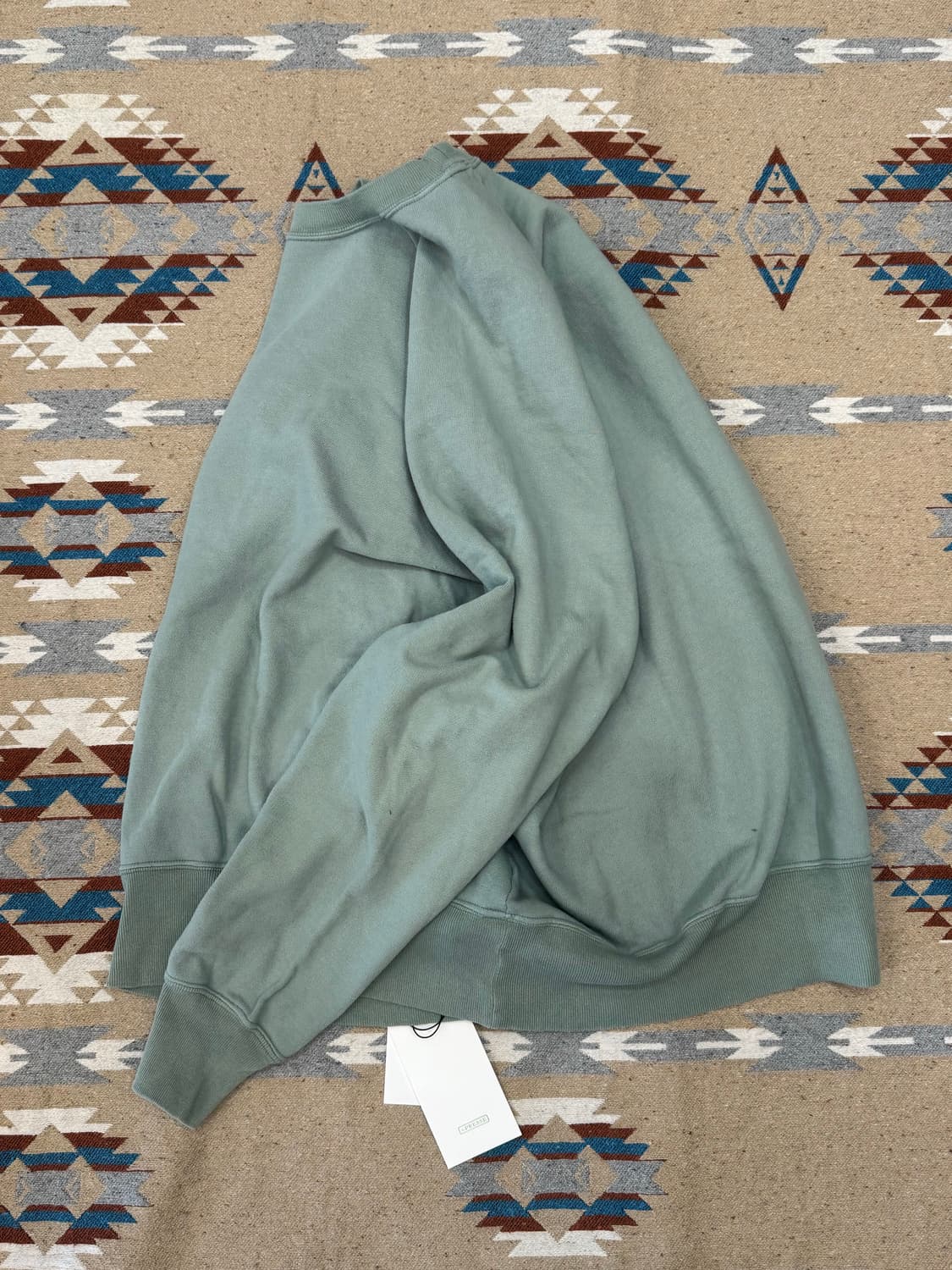 [3] 아프레쎄 빈티지 라이트 웨이트 스웻셔츠 그린 -26ss 상품이미지6