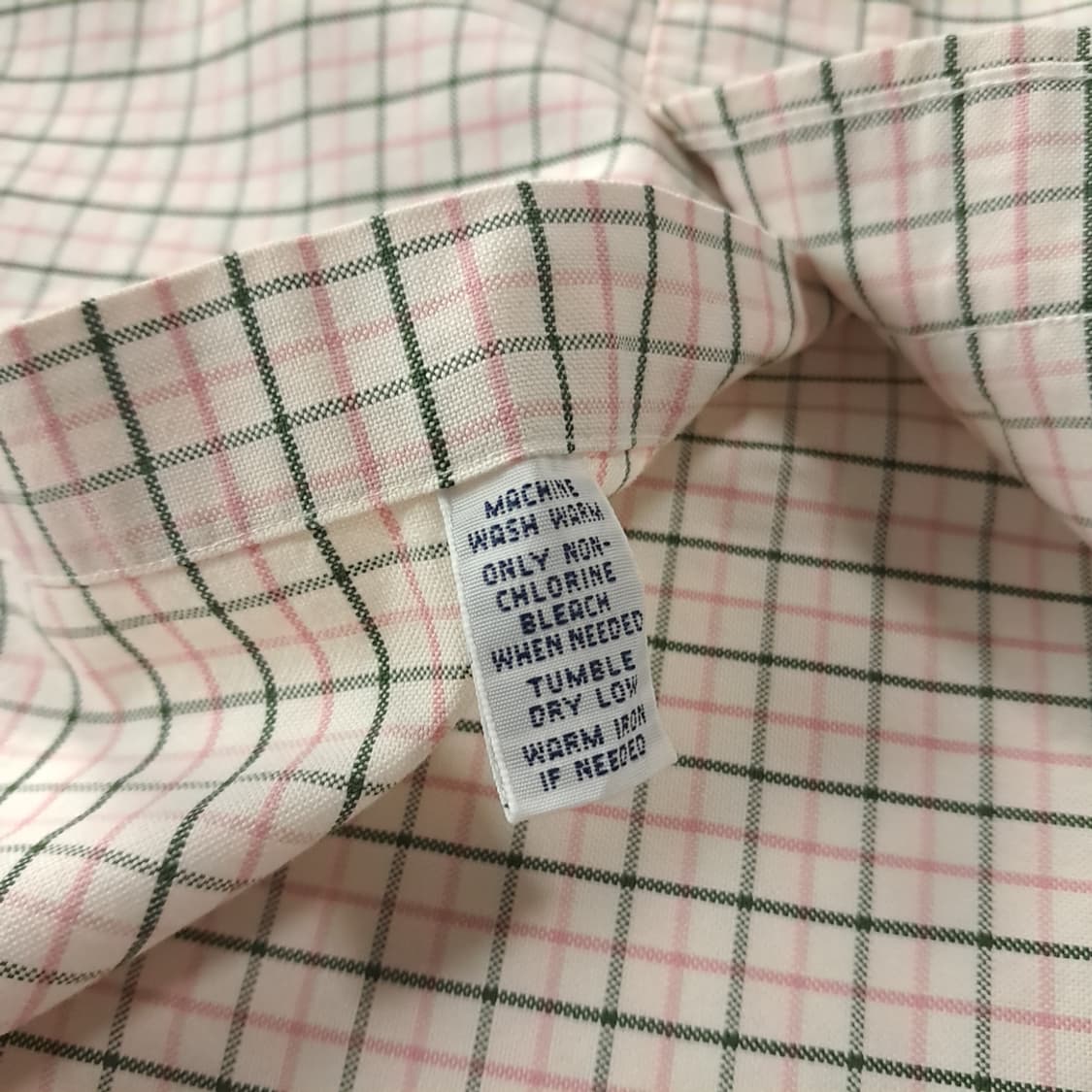 CK255 S 폴로 00s 멀티 스몰체크 버튼다운 핑크그린 셔츠 남방 상품이미지5