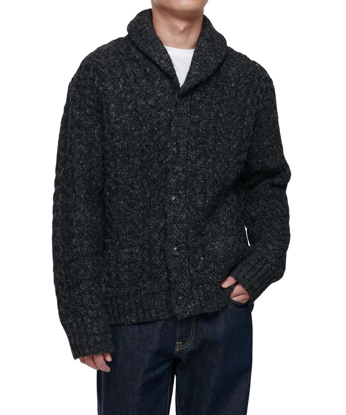 더블알엘 숄카라 헤비울 가디건 (L) 상품이미지5